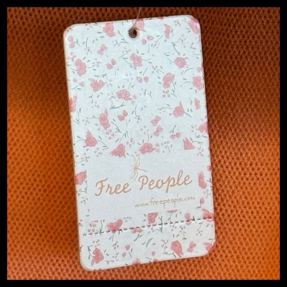 NWT Free People We The Free Ombre Striped Tank Top Orange Brown Size Small - Picture 4 of 5